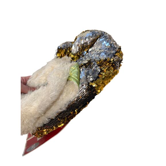 Christmas elf slippers festive w jingle bells holiday party Xmas spirit gold szL - Picture 2 of 8